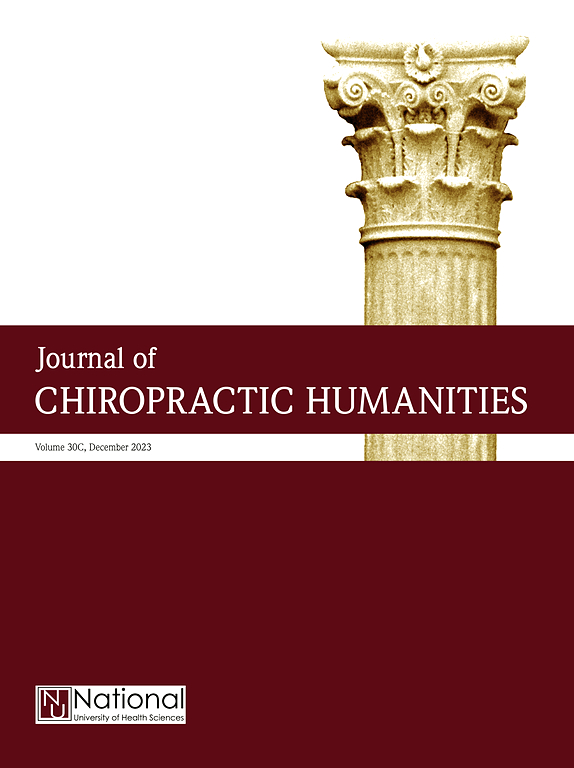Go to journal home page - Journal of Chiropractic Humanities